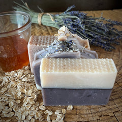 All-Natural "Bee's Knees" Soap: Moisturizing Honey and Lavender