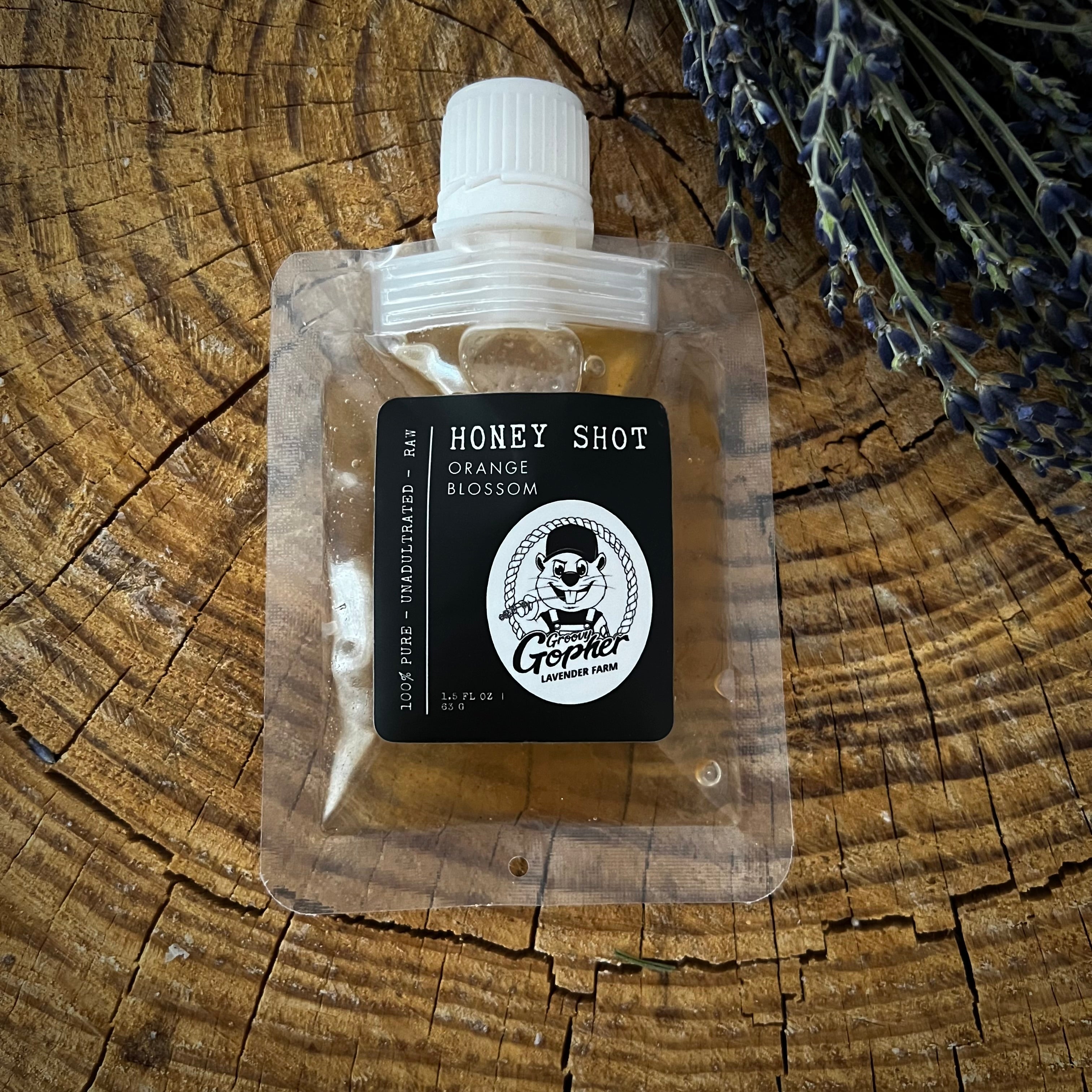 Raw Honey Shot: Portable Energy Snack for Athletes, Tea, Allergy Relief & More